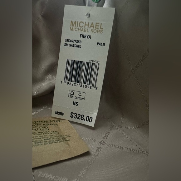 MICHAEL KORS NWT Women's FREYA Small Leather Satchel/Xbody Palm MSRP $328 - Picture 12 of 12